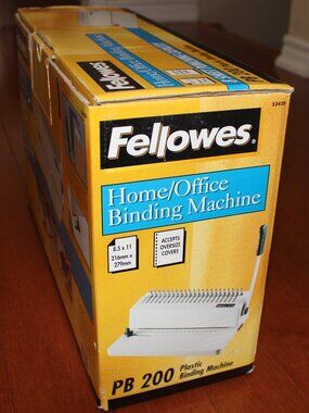 vintage❤️1998 FELLOWES PB 200 Home Office Binding Machine 8 Sheet Punching